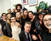 The 44 Communications team in Halloween costume